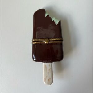 Limoges Box. Mint Chocolate Ice Cream Bar. Perfect Condition.